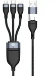 Conceptronic ETTA05B15 USB 3-in-1 PD 3.0 60W Ladekabel, 1,5m, 20V 3A, 480Mbps