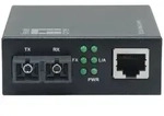 LevelOne Smart Gigabit RJ45-SC Medienkonverter, Singlemode-Glasfaser, 1310 nm,...