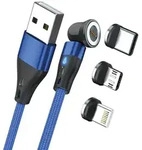 RealPower MagneticCharge3 USB Kabel 2 m USB A Blau