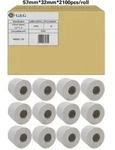 G&G 12x Etikettenrollen kompatibel mit Zebra 800262-125
