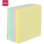 Deli EA01703 Klebezettel Quadratisch Gelb, Blau, Pink, Gr&uuml;n 100 Bl&auml;tter
