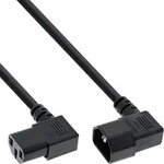 InLine Netzkabel Kaltger&auml;teverl&auml;ngerung, C13 auf C14, 90&deg; abgewinkelt, 0,5m