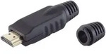 HDMI-A Stecker, L&ouml;ttechnik, Metall, schwarz