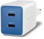 Targus HyperJuice Flex Netzteil GaN 45W 2x USB-C blau