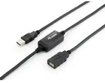 Equip Aktive USB 2.0 A auf A Verl&auml;ngerungskabel Stecker auf Buchse, 10m