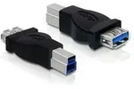 DeLOCK USB 3.0 Adapter USB 3.0-B M USB 3.0-A FM Schwarz