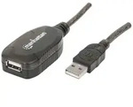 Manhattan Hi-Speed USB 2.0 Repeater Kabel, USB A-Stecker auf A-Buchse, in Reihe