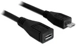 DeLOCK 83248 USB Kabel USB 2.0 1 m Micro-USB B 0,48 Gbit/s Schwarz