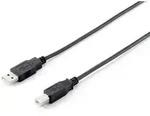 Equip USB 2.0 A auf B Kabel, 5.0m ,M/M, Schwarz
