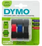 DYMO Original Pr&auml;geband | 3D schwarz | blaurot und schwarz | 9 mm x 3 m 