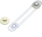 Olympia 98352 Verschluss- / Spindhaken Transparent, Wei&szlig; Kunststoff, Silikon 1