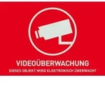 ABUS Warnaufkleber Videoberwachung (ohne Logo) 148 x 105 mm (Art.-Nr. AU1320)