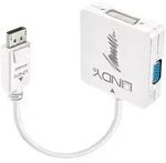 Lindy 41028 Videokabel-Adapter DisplayPort DVI-D + VGA (D-Sub) + HDMI Schwarz