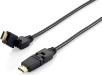 Equip 119362, Equip HDMI 2.0 Kabel mit schwenkbaren Stecker, 2.0m, Swivel plug