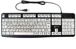 Geemarc Telecom 3521350020823 Tastatur Universal USB QWERTY Schwarz, Wei&szlig;