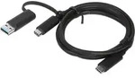 Lenovo 4X90U90618 USB Kabel USB 3.2 Gen 1 (3.1 Gen 1) 1 m USB A/USB C USB C Schwarz