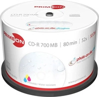 PRIMEON 2761109, Primeon 2761109 CD-Rohling CD-R 700 MB 52x 50 St&uuml;ck(e)