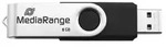 MediaRange MR931-2 USB-Stick 16 GB USB Type-A / Micro-USB 2.0 Silber, Schwarz