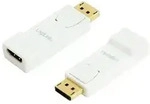 LogiLink CV0057 Kabeladapter DisplayPort HDMI Wei&szlig;, Gelb