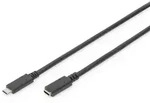 Digitus USB-C 3.2 Gen2 Verl&auml;ngerungskabel, USB-C - USB-C