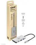 CLUB3D USB Gen2 Type-C PD Charging Hub to 2x Type-C 10G ports and 2x USB Type-A...