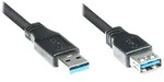 Alcasa 2711-S01 USB Kabel USB 3.2 Gen 1 (3.1 Gen 1) 1 m USB A 5 Gbit/s Schwarz