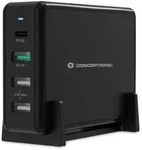 Conceptronic OZUL 4-Port 65W USB-PD Desktop-Ladeger&auml;t