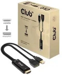 CLUB3D CAC-1331 Videokabel-Adapter 0,25 m HDMI DisplayPort Schwarz