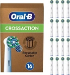 Oral-B 859858, Oral-B Aufsteckb&uuml;rsten Cross Action 16-Pack Weiss