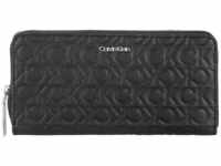 Calvin Klein Langbörse Damen CK Must Z/A Wallet LG Embossed black K60K610253BAX