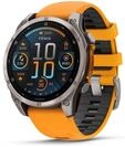 Garmin 010-02904-11 Herrenuhr fenix 8 AMOLED Saphirglas Silikonband 47mm 10ATM