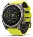 Garmin 010-02907-21 Herrenuhr fenix 8 Solar Saphirglas Silikonband 51mm 10ATM