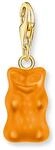 Thomas Sabo 2186-413-8 Orangener Charm Goldb&auml;ren Anh&auml;nger vergoldet Damen