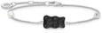 Thomas Sabo A2151-052-11-L19V Silbernes Armband mit schwarzem Goldb&auml;ren und...
