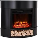 Loloru Elektrokamin Heizl&uuml;fter 900/1800W Wochentimer Fernbedienung Schwarz