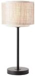 BRILLIANT Lampe, Odar Tischleuchte schwarz/beige, 1x A60, E27, 42W, Mit