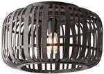 BRILLIANT Woodrow Deckenleuchte 40cm holz dunkel/schwarz
