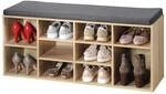 Kesper Schuhschrank mit Sitzkissen - versch. Ausf&uuml;hrungen - Holzoptik