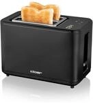 CLOER 3930 SW Toaster (2 Scheiben, 900 W, Kunststoff, Schwarz mattiert,