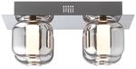BRILLIANT Rafa LED Deckenleuchte 4flg chrom/rauchglas