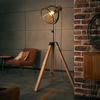 BRILLIANT Lampe Matrix Wood Standleuchte dreibeinig schwarz stahl 1x G95, E27, 60W,