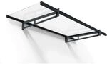 Palram Canopia Bremen Vordach, anthrazit, klar 205 x93,5 x 19 in cm (LxBxH)