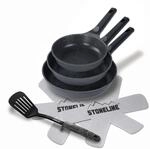 STONELINE&reg; SMART Pfannen-Set, 3tlg., 20/24/28 cm, abnehmbaren Griffen,