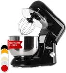 Bella K&uuml;chenmaschine 1800 W / 2,7 PS 5 Ltr Edelstahl BPA-frei Schwarz