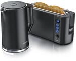 Arendo Fr&uuml;hst&uuml;cksset, Wasserkocher mit Temperatureinstellung + Langschlitztoaster,