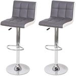 2er-Set Barhocker MCW-G87, Tresenhocker Barstuhl, h&ouml;henverstellbar ~ Kunstleder