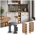 Vicco Regalunterschrank K&uuml;chenschrank K&uuml;chenzeile R-Line 20 cm Eiche F&auml;cher