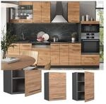 Vicco H&auml;ngeschrank K&uuml;chenschrank K&uuml;chenm&ouml;bel Fame-Line Anthrazit Eiche modern 50