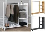 VCM Holz Kleiderschrank offener Schrank begehbarer Kleiderregal Ma&szlig;e ca. B.