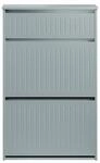 SoBuy Schuhschrank mit 1 Schublade Hellgrau 61x26x100cm Funktional